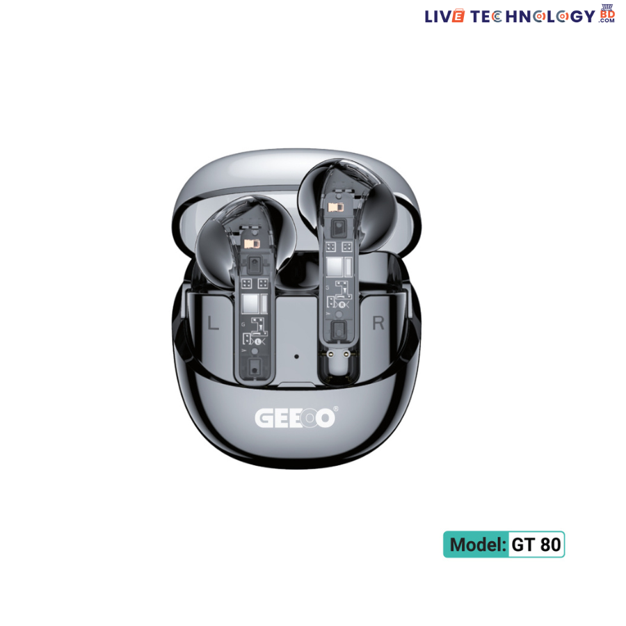 Geeoo GT-80 Perfect fit ANC Crystal TWS Earbud