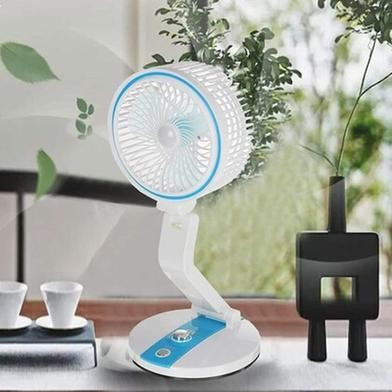Rechargeable USB Folding Table Fan with Led Light